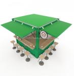 Convenient Sandwich Panel 10FT Prefab Kiosk Booth for Coffee Shops and Fast-Food