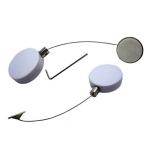 Steel Retractable Lanyard Round Anti Theft Tether For Retail Products Positionin