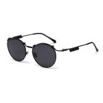 Spring Shape Shades 145MM Plain Lens Glasses Unisex Sunglasses Unique Metal