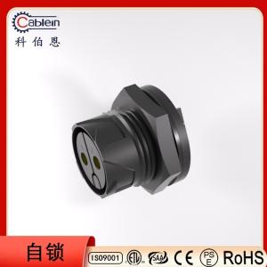 Wholesale P20 2/3 Front Core Waterproof Panel Mount Connector Self Locking Outdoor LED Light Connectors from china suppliers