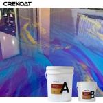 Durable Purple Metallic Epoxy Floor Coating For Residential And Commercial