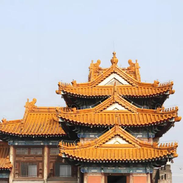 Chinese Temple Roof Tile Roof Decoration Ancient imperial architecture building