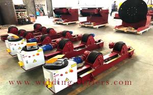 Wholesale 10 Tons Lead Screw Pipe Welding Rollers With PU Wheels , Tanker Turning Rolls Stand from china suppliers