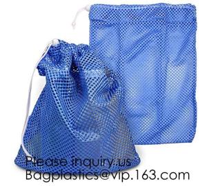 Wholesale Lingerie Mesh Bags OEM Mesh Laundry Bags,Large Capacity Mesh Drawstring Laundry Bag Washable Reusable Cloth Bag Promotio from china suppliers