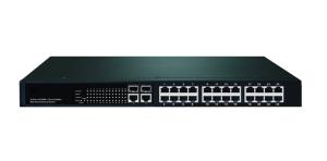 Wholesale Smart Fiber Optic Switch 24 10 /100M And 2X10/100/1000M RJ45 Ports SFP Managed Switch from china suppliers