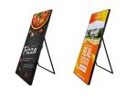 Front Service P2.5mm Support type LED Poster Panel / Retail Poster Display HD