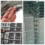 Square Hole Galvanized Welded Gabion Wire Mesh Stone Basket for Garden Fence