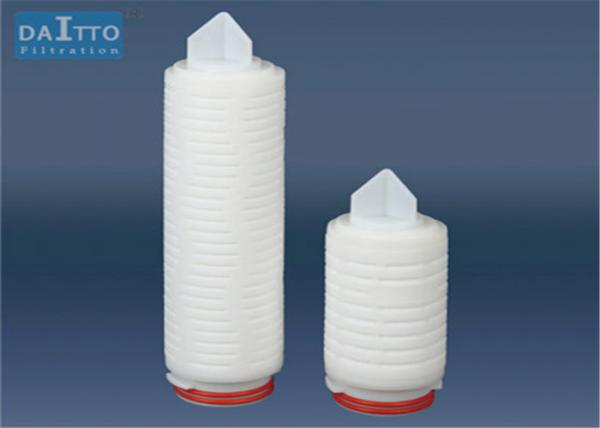 Quality Hydrophilic PVDF Pleated Filter Cartridge Excellent Applicability With Silicone O - Rings for sale
