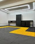 UV Resistant Polypropylene Garage Floor Tiles Black Industrial Interlocking