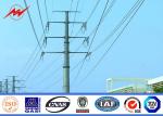Philippines NGCP Steel Utility Power Poles 80 ft / 90 ft For Power Transmission