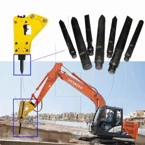 Wholesale Blunt Wedge Diamond Point Jack Hammer Moil Rock Hm334 Hm3354 Hm340 Hm350 Hydraulic Breaker Chisel from china suppliers
