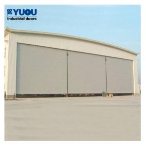 Wholesale Light Vertical Lift Fabric Aircraft Hangar Door 17m Height 42m Width Schneider System from china suppliers