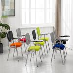 Customized Ergonomic Office Chair With Writing Board Plastic Mesh Back /