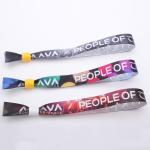 Fashionable Custom Wrist Band With Polyester / Satin Material