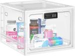 Medicine Lock Box, Lockable Storage Box For Safe Medication Storage, Large