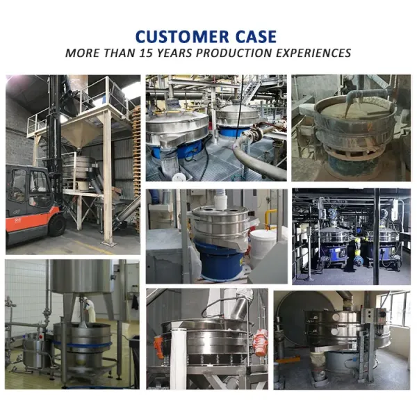 Direct Discharge Industrial Vibrating Screen For Wheat Flour