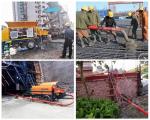 50m3/H Hydraulic Trailer Concrete Pump / Grouting Pump Machine For City