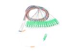 13.8 Loss SC APC Splitter Fiber To The Home 0.9mm G657A1 Hytrel Colored