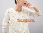 Women Sweaters And Pullovers, Casual Standard Long Sleeve O-neck Knitwear Twist