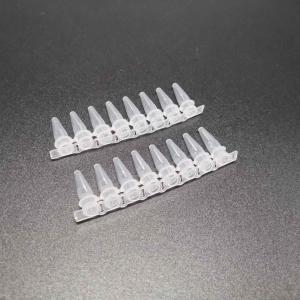 Wholesale 0.2mL PCR 8-Strip Tubes Medical Lab Consumables Clear High Pipe No Cover from china suppliers
