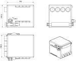 Abs 36VDC Light Duty Linear Actuator Controller SMPS For Medical Bed