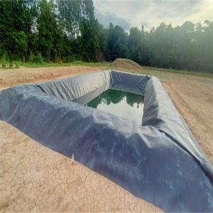 Wholesale 0.75mm 1mm HDPE Geomembrane for Landscaping and Fish Farming Impervious Pond Lining from china suppliers