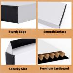Recycled Materials Custom Logo Black White Carton Mailing Boxes for Luxury