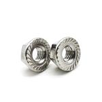 M8M10M12 DIN6923 SS Carbon Steel Flange Nuts A4.80 Serrated Hex Flange Lock Nuts