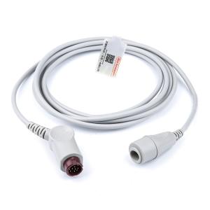 Wholesale Practical Soft Blood Pressure Cable , HP To Transducer ED 12 Pin IBP Cable from china suppliers
