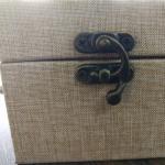 Gift Box Bag Fabric 300D DTY Plain Beige Oxford Woven Polyester with Two Color