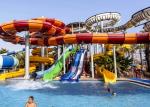 Amusement Fiberglass Enclosed Spiral Slide Aqua Park Equipment For Playing