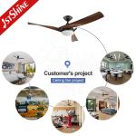 Home Hotel Office 52 Inch High Airflow LED Ceiling Fan with Remote and Metal