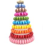 Retail online order 10 tier macaron tower stand for display with Acrylic base