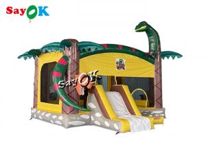 Wholesale Safari Animal Theme Inflatable Bounce Castle Combo 5x5x4mH from china suppliers