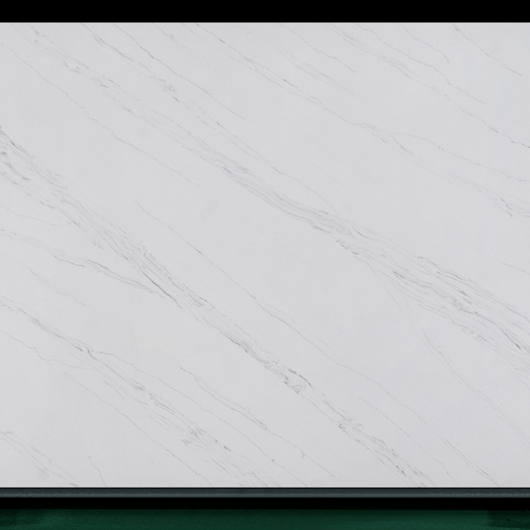 Customized Quartz Stone Slab For Bathroom Vanity Snow White Quartz Stone
