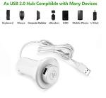 ABS Desk Grommet High Safety USB Table Hub Generous 3.1A Power Supply