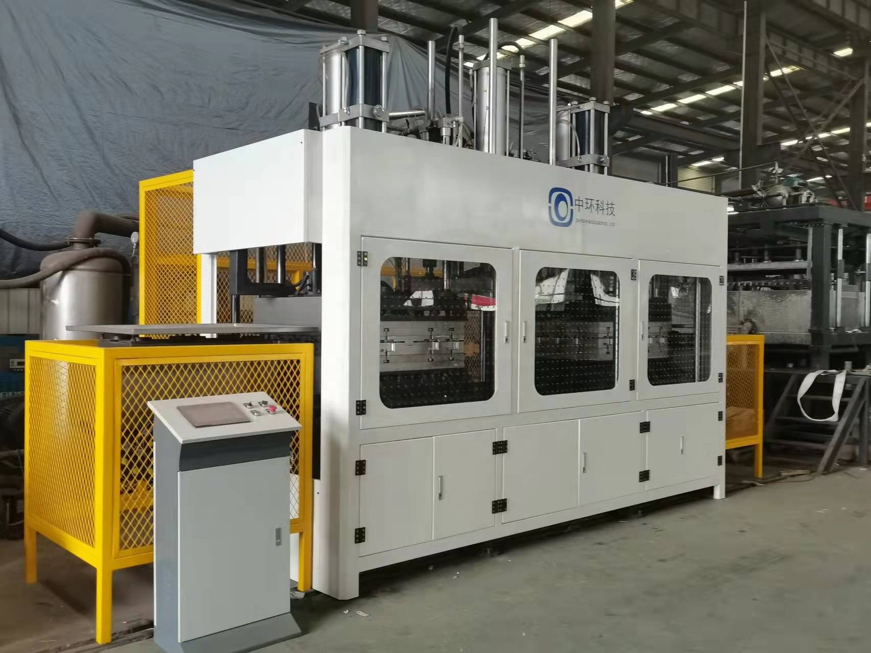 Automatic Pulp Tableware Plate Sugarcane Material Cutlery Making Machine