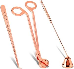 Wholesale Candle Wick Trimmer Candle Snuffer &amp; Candle Accessory Set Rose Gold from china suppliers