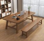 Solid Wood Frame Modern Nordic Rectangular Dining Table for Restaurant Hotel