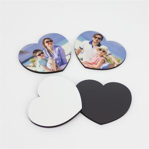 China dIY Heart Shape MDF Photo Fridge Magnets on sale
