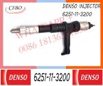 Genuine New Diesel Nozzle Fuel Injector 095000-6640 6251-11-3200 6251-11-3201For