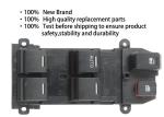Black Driver Side Power Window Switch Front Side 35750-SNA-K01 CHM 2014