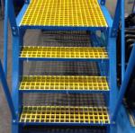 Yellow Walkway FRP Grating Non Slip Fiberglass Grating Panels 30*30mm Size