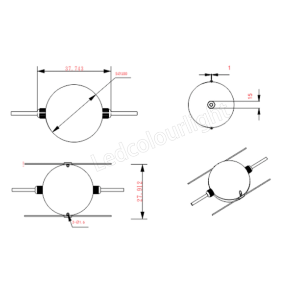 Pixel Controlled Dynamic DMX512 D100mm LED Pixel 3D Ball String Light