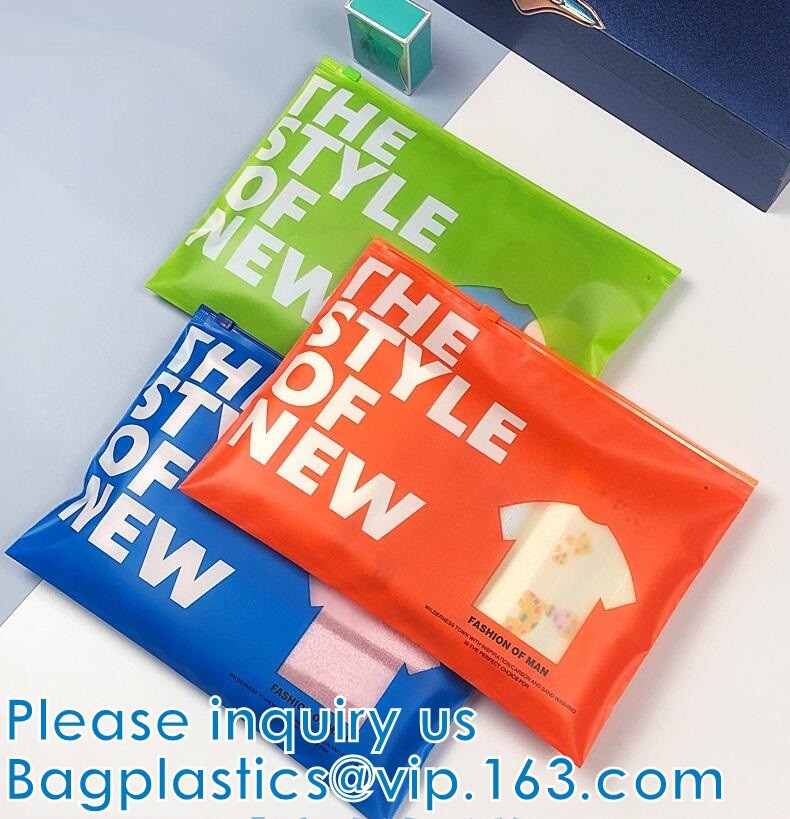 Zipper Top Apparel Bags, Clothing, Shoes, Underwear, Garment. Bikini Swimwear Packing Bag. EVA Slide Bags