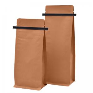 Wholesale Waterproof Kraft Paper Tin Tie Coffee Bag Coffee Bean Packaging For Custom from china suppliers