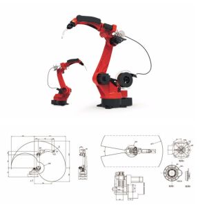 Buy cheap 6 AXIS TIG / MIG / Pinch Welder Industrial Welding Robot arm from wholesalers
