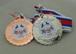 Iron Stamped zinc alloy Medals For RSF, Soft Enamel With Shiny Copper Plating