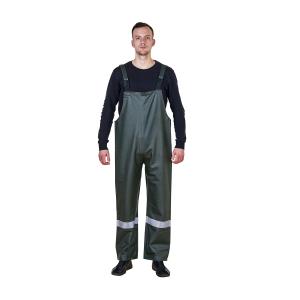 Wholesale Reflective Tape Hooded Rainsuit in Olive Green with N.W. 21KG Carton Size 46*32*27CM from china suppliers