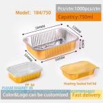 750ml/1.65LB, Sturdy Aluminum Foil Pans With Lids For Cooking, Baking, Reheating